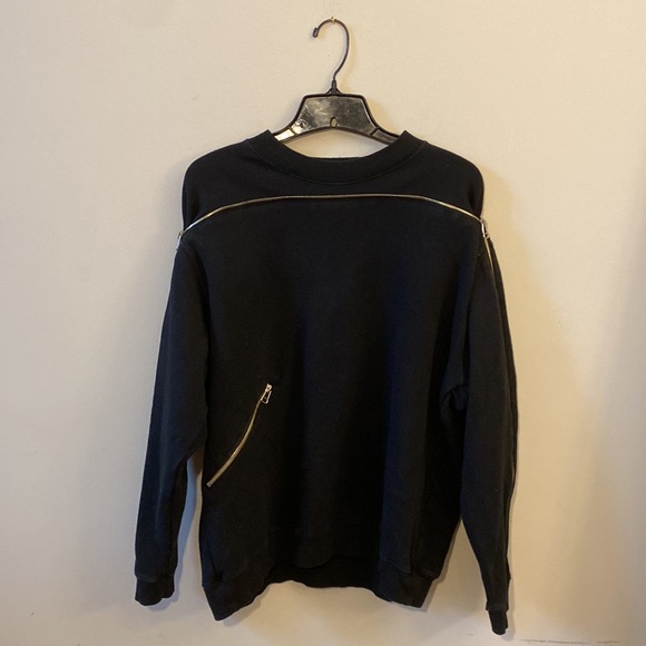 ISSEY MIYAKE | Vintage Black Printemps 1987 cotton zipper sweatshirt Men size M - Picture 3 of 9